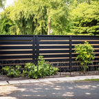 10-Pack Decorative Garden Fence - 10.5ft Christmas Pattern Metal Border, Animal Barrier for Patio & Yard