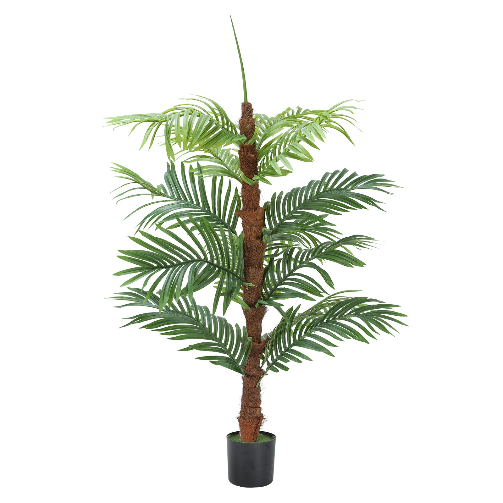 4FT Artificial Palm Tree - Faux Tropical Plant with Pot for Indoor Home & Office Decor