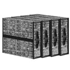 Bed Sheet Organizer and Storage - 4 Pack Foldable Linen Organizers with Label Pockets and Handles, Closet Organizers for Bedding, Sheets, Duvet Covers and Pillowcases