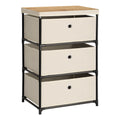 3-Drawer Fabric Dresser - Small Storage Tower for Closets, Bedroom & Entryway