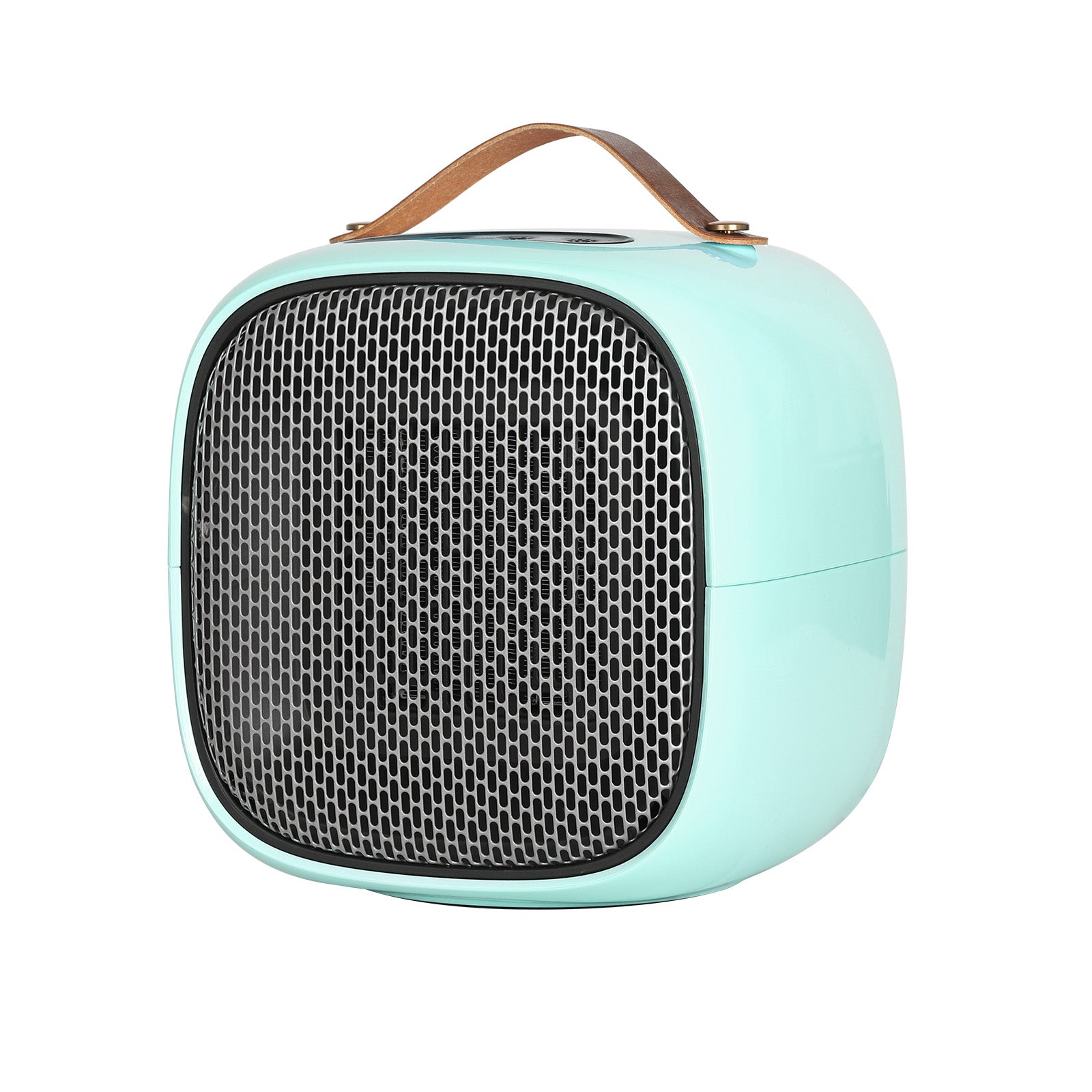 Portable Mini Electric Desk Heater - 1500W Fast Heating PTC Ceramic Space Heater with Overheat & Tip-Over Protection for Office & Home, Mint Green