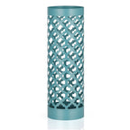 Modern Metal Umbrella Stand - Round White Umbrella Holder Rack with Drip Tray and Hooks for Entryway