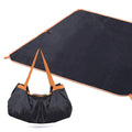 55-inch Square Water-Resistant Outdoor Ground Cover for Picnics, Camping, and Beach Outing Foldable Travel Mat