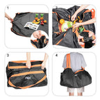 55-inch Square Water-Resistant Outdoor Ground Cover for Picnics, Camping, and Beach Outing Foldable Travel Mat