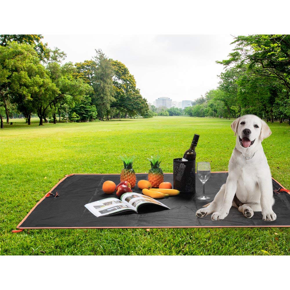 55-inch Square Water-Resistant Outdoor Ground Cover for Picnics, Camping, and Beach Outing Foldable Travel Mat
