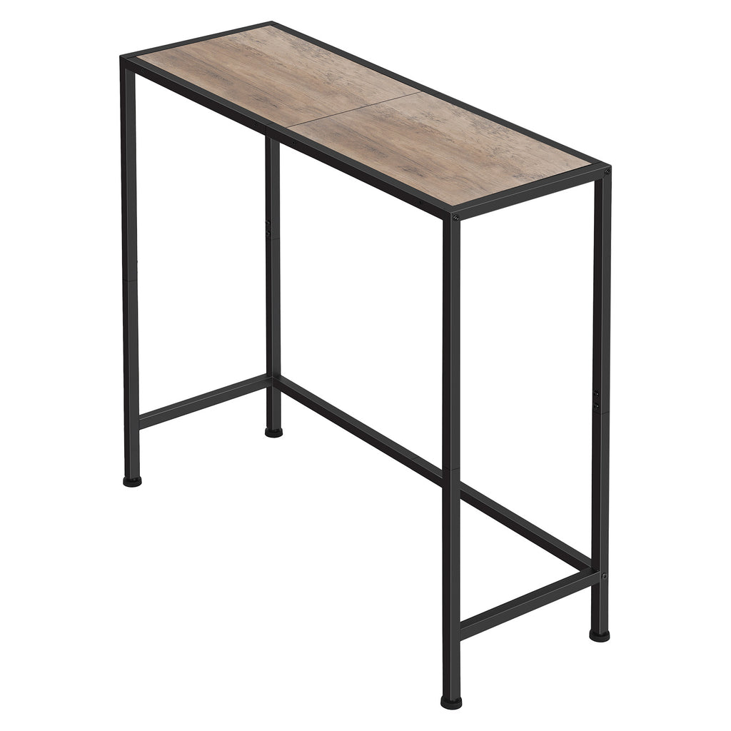 31.5" Skinny Entryway Console Table - Slim Behind-Couch Sofa Table for Hallway & Foyer, Narrow Industrial Decorative Table for Small Spaces, Grey