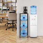 Gallon Water Jug Holder with Top Shelf - Heavy Duty Water Bottle Storage Rack