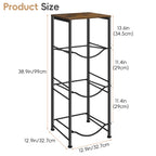 Gallon Water Jug Holder with Top Shelf - Heavy Duty Water Bottle Storage Rack