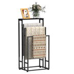 3-Tier Freestanding Bathroom Towel Rack with Storage Shelf - Standing Hand Towel Holder & Drying Stand for Bathroom, Poolside & Dorm, Black