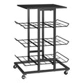 Water Bottle & Soda Can Organizer - Free Standing Beverage Rack for Kitchen Pantry
