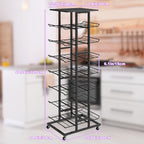 Water Bottle & Soda Can Organizer - Free Standing Beverage & Snack Storage Rack