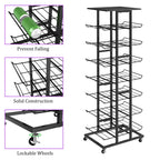 Water Bottle & Soda Can Organizer - Free Standing Beverage & Snack Storage Rack