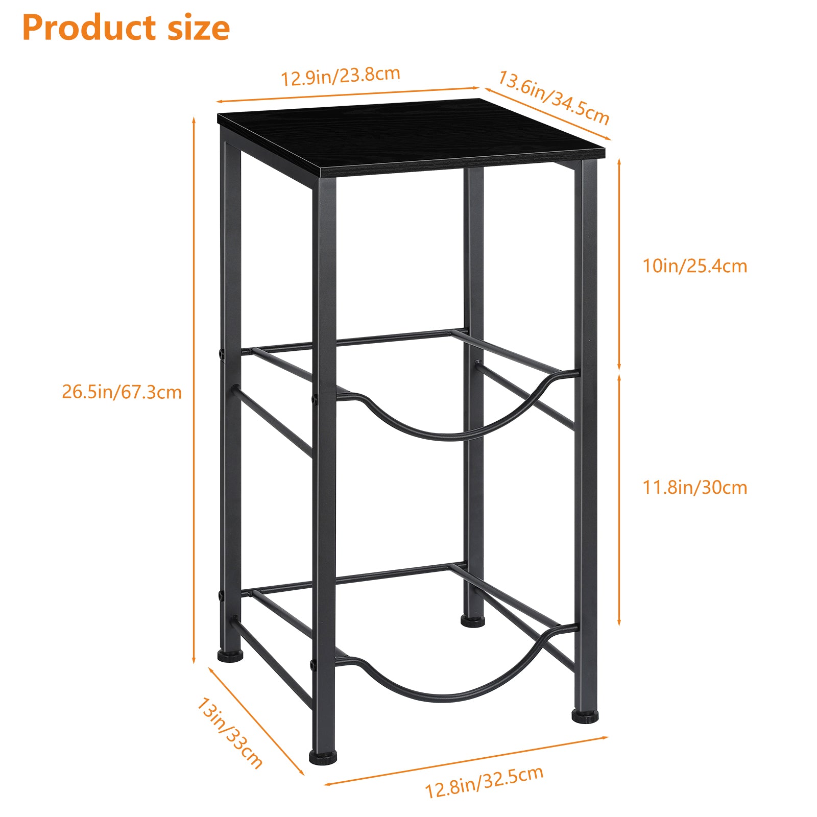 Gallon Water Jug Holder with Top Shelf - Heavy Duty Water Cooler Storage Rack
