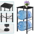 Gallon Water Jug Holder with Top Shelf - Heavy Duty Water Cooler Storage Rack