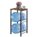 Gallon Water Jug Holder with Top Shelf - Heavy Duty Water Cooler Storage Rack