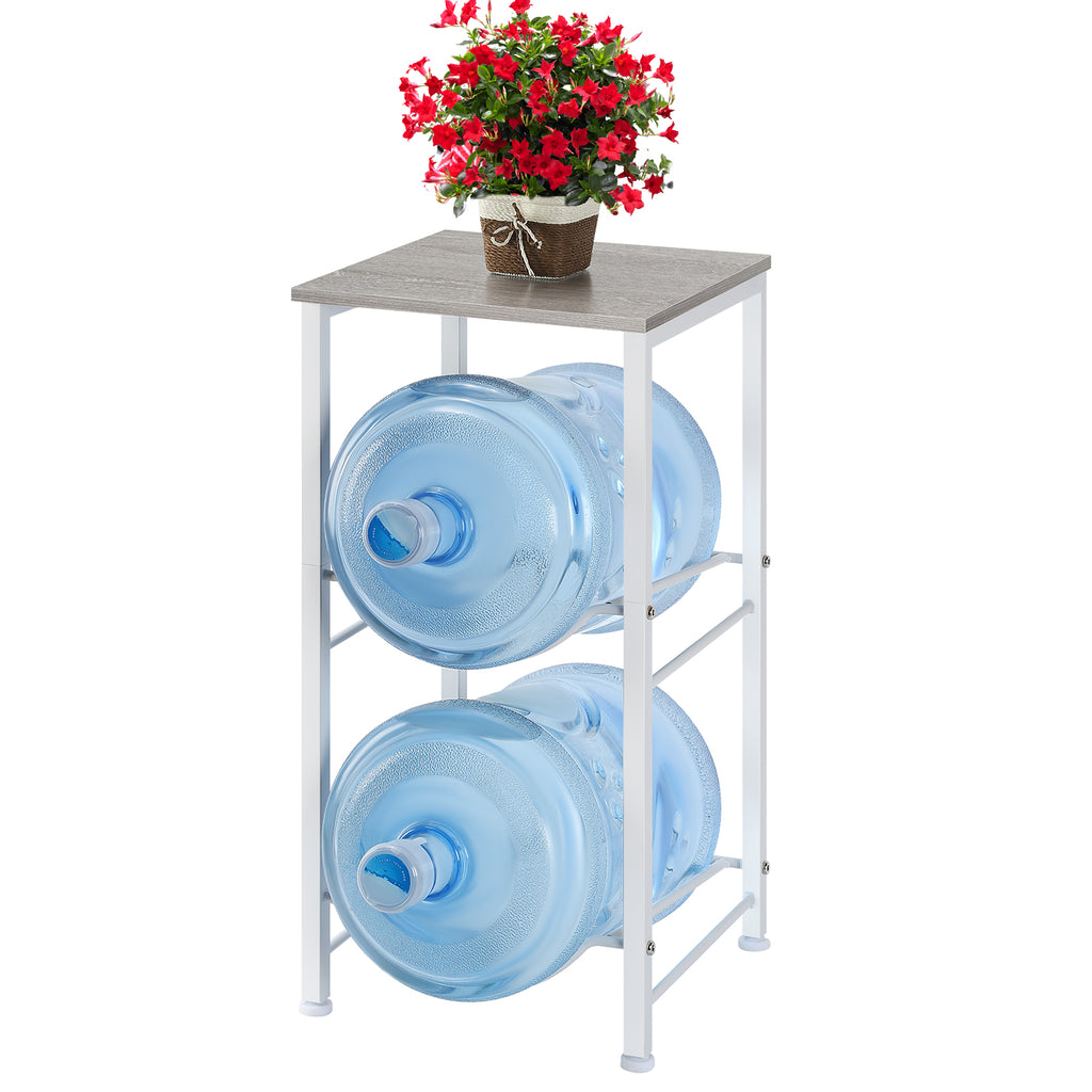 Gallon Water Jug Holder with Top Shelf - Heavy Duty Water Cooler Storage Rack