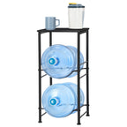 Water Jug Holder with Top Shelf - Heavy Duty 5 Gallon Water Bottle Dispenser Stand