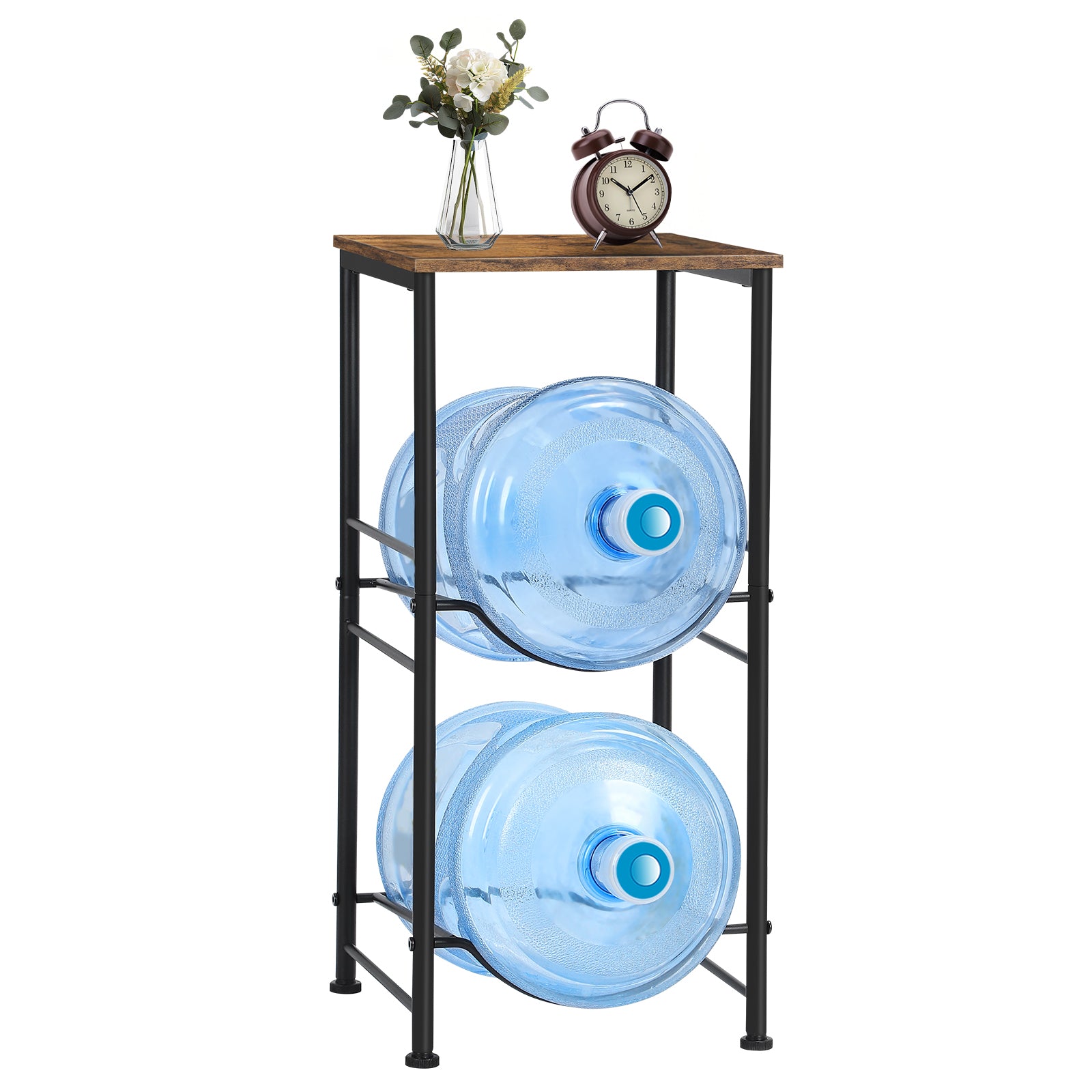 Water Jug Holder with Top Shelf - Heavy Duty 5 Gallon Water Bottle Dispenser Stand