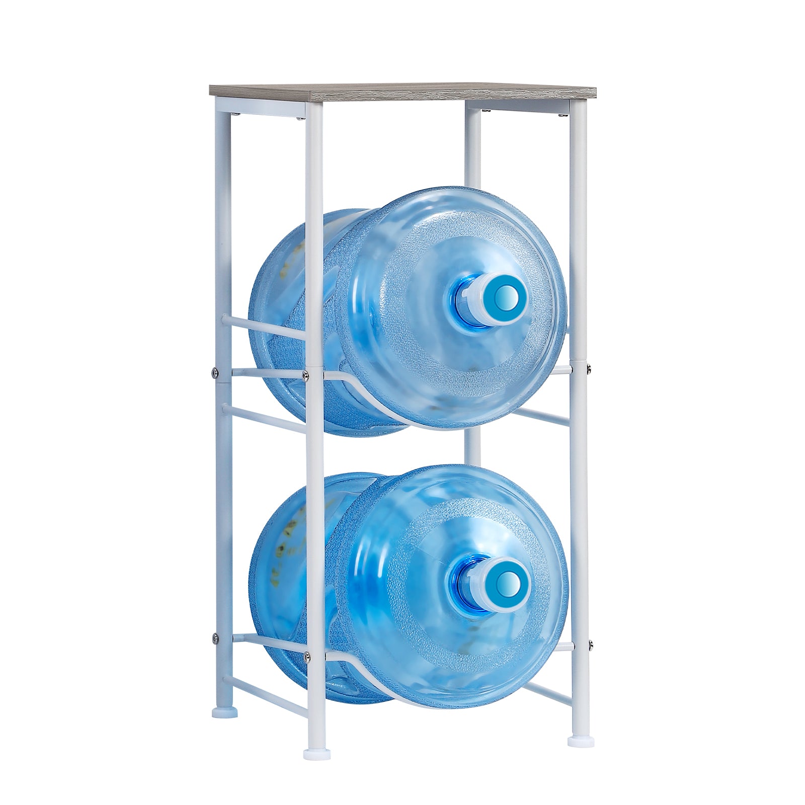 Water Jug Holder with Top Shelf - Heavy Duty 5 Gallon Water Bottle Dispenser Stand
