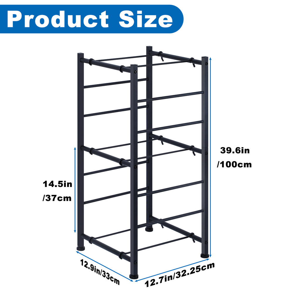 4-Tier 5 Gallon Water Jug Storage Rack - Vertical Heavy Duty Water Bottle Organizer Stand for Home, Office & Pantry, Easy Assembly