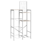 5 Gallon Water Jug Holder & Coffee Station - Heavy Duty 3-Jug Rack with 2-Tier Side Storage Shelves & Wood Top for Kitchen & Office
