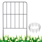 25 Pack Square Garden Fence Panels (24in H x 27ft L) - Rustproof Metal Wire Border for Outdoor Decor