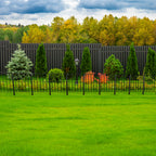 25 Pack Square Garden Fence Panels (24in H x 27ft L) - Rustproof Metal Wire Border for Outdoor Decor