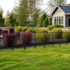 25 Pack Square Garden Fence Panels (24in H x 27ft L) - Rustproof Metal Wire Border for Outdoor Decor