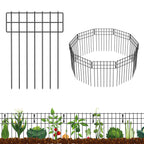 No-Dig Metal Garden Barrier Fence  - Decorative Wire Panels for Yard & Patio