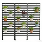 12-Pack Decorative Metal Garden Fence - 24"H Rustproof Pet Barrier & Flower Bed Edging with T-Shape Stakes,