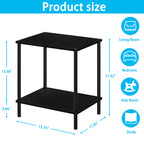 Tall 2 3 4 5-Tier Corner Bookshelf - Narrow Vertical Display Shelf & Plant Stand for Living Room, Black or brown