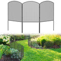 25 Pack Mesh Garden Barrier Fence - 24in H x 27ft L No-Dig Metal Wire Panels for Dog & Small Animal Deterrent