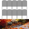 10-Pack Mesh Garden Fence Panels - Decorative Iron Wire Border & Animal Barrier for Flower Beds,