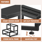 Heavy Duty Metal Step Stool - Two-Step Industrial Stool for Adult and Child Use