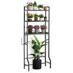 3-Tier Over the Toilet Storage Rack - Space-Saving Bathroom Organizer with Toilet Paper Holder & Hooks,
