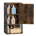 Rustic Farmhouse Wall-Mounted Bathroom Cabinet with Mesh Sides