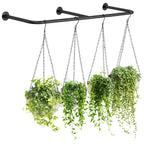 4-Piece Wall-Mounted Hanging Plant Rack with Chains