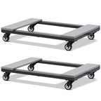 2-Piece Heavy-Duty Furniture Dolly Set with 360° Swivel Casters