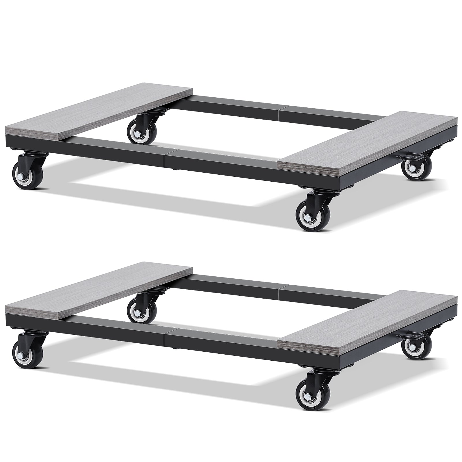 2-Piece Heavy-Duty Furniture Dolly Set with 360° Swivel Casters