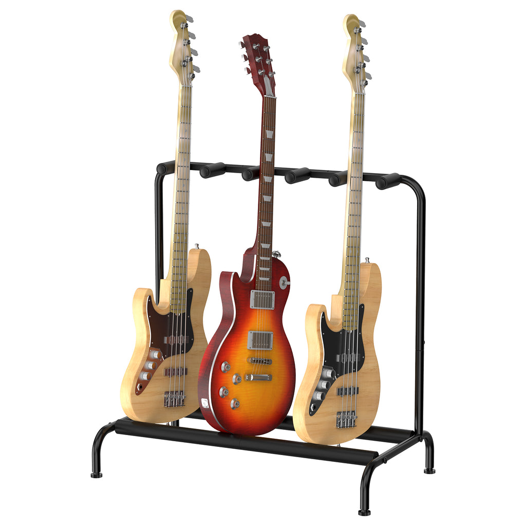 Multi-Guitar Display Rack Stand for 5 Electric or Acoustic Guitars
