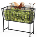 Heavy-Duty Metal Goats & Sheep Hay Feeder with Stand