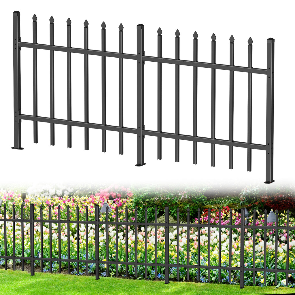 3-Panel Decorative Garden Fence & Animal Barrier