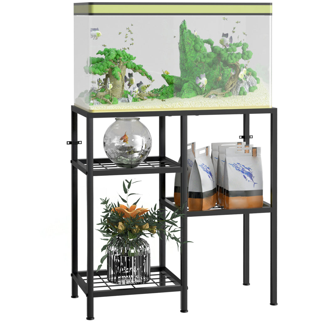 20 Gallon Aquarium Stand with 3-Tier Metal Storage Shelves