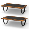 Under Desk Footrest Set with Massage Rollers (2 Pack)