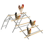 Metal Chicken Roosting Bar Ladder for Coop with 20 Ties