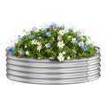 Round Galvanized Raised Garden Bed Kit (2x2x1ft)