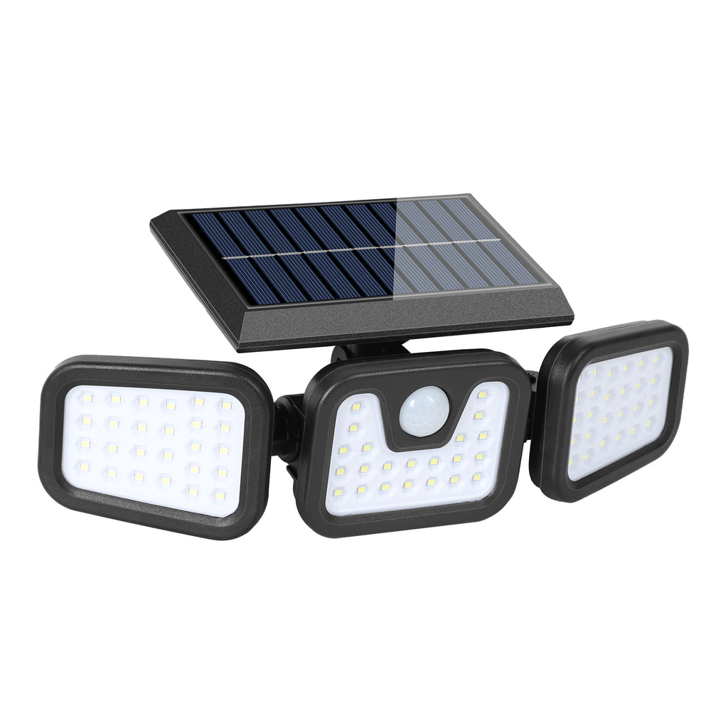 Intelligent Solar Motion Sensor Light – 3-Side LED Outdoor Wall Lamp with Remote Control