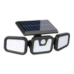 Intelligent Solar Motion Sensor Light – 3-Side LED Outdoor Wall Lamp with Remote Control