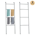 4-Bar Freestanding Towel Rack (2-Pack)- Metal Ladder Style Towel Holder for Bathroom