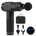 Deep Tissue Massage Gun with 4 Heads - Portable Percussion Muscle Massager for Pain Relief
